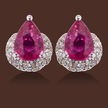 Diya Pink Sapphire & Diamond Ear Jackets in 18K Gold.