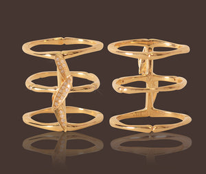 Bamboo Leaves Ring 18KY Gold
